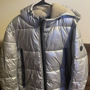 Sliver stylish Michael kors size XL jacket coat